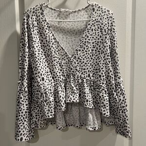 Peach Love California Textured Knit Top